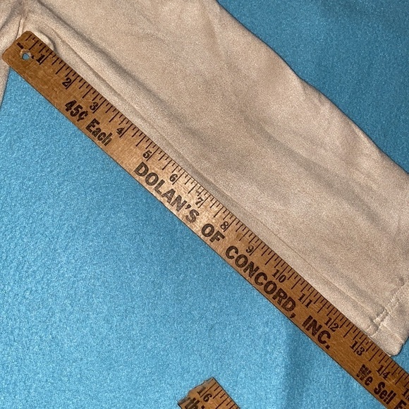 SKIES ARE BLUE suede faux cardigan blazer jacket waterfall open front size M - Picture 8 of 10